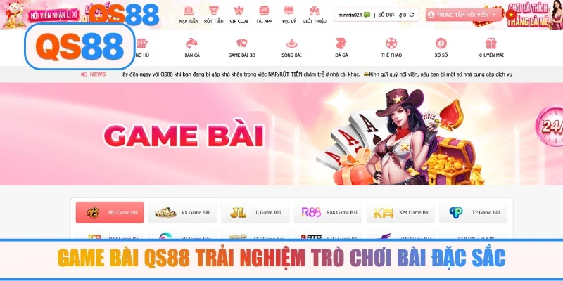 Game bài QS88 trải nghiệm trò chơi bài đặc sắc