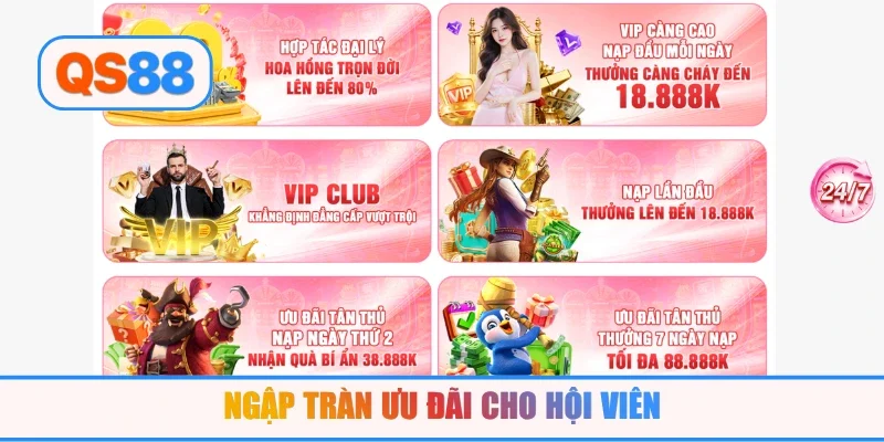 Ngập tràn ưu đãi cho hội viên