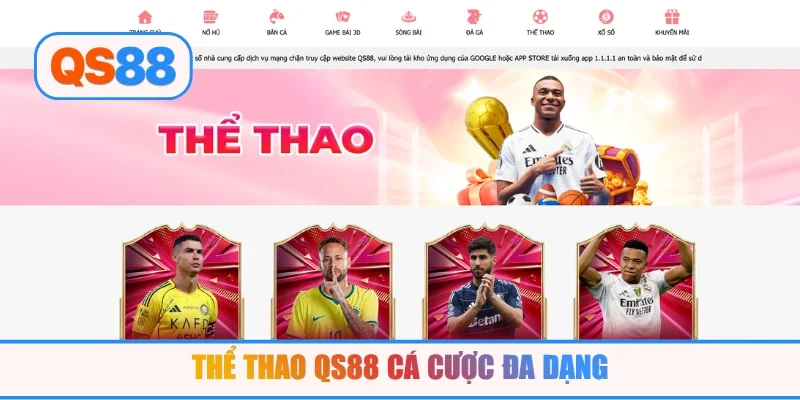 Thể thao QS88 cá cược đa dạng